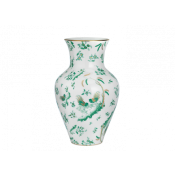 Ginori Oro Di Doccia Green Ming Vase - 12"